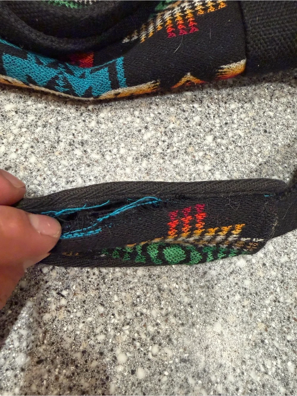 Pendleton Black with Turquoise & Orange Southwestern Pattern Duffel Bag
